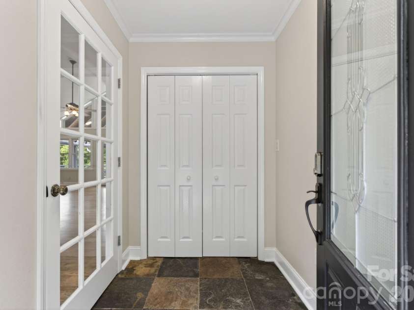 97 Whippoorwill Lane, Fairview, NC 28730.  MLS# CAR4402332, YatesRealty ID 30887. Main House entry