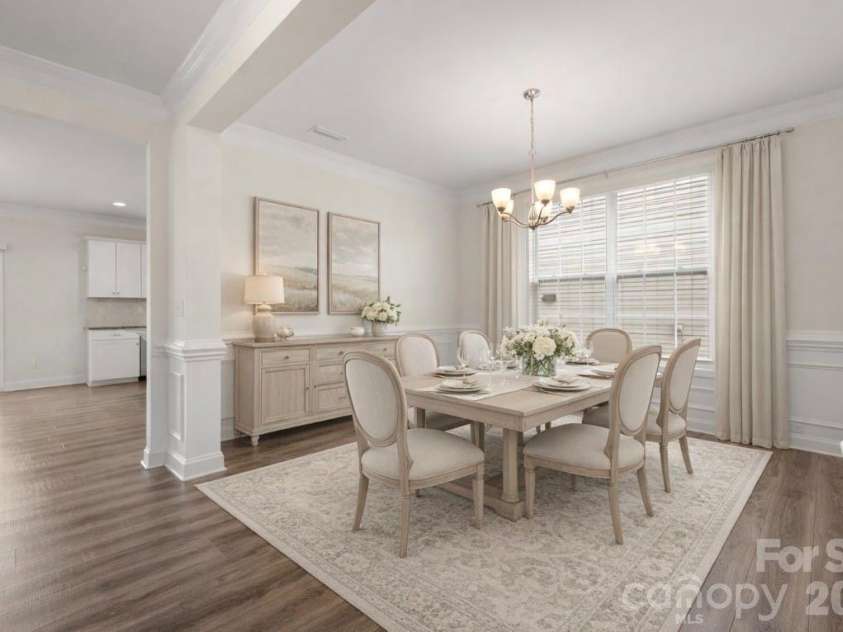 2015 Saddlebred Drive, Iron Station, NC 28080.  MLS# CAR4338671, YatesRealty ID 3089. Dining room virtually staged