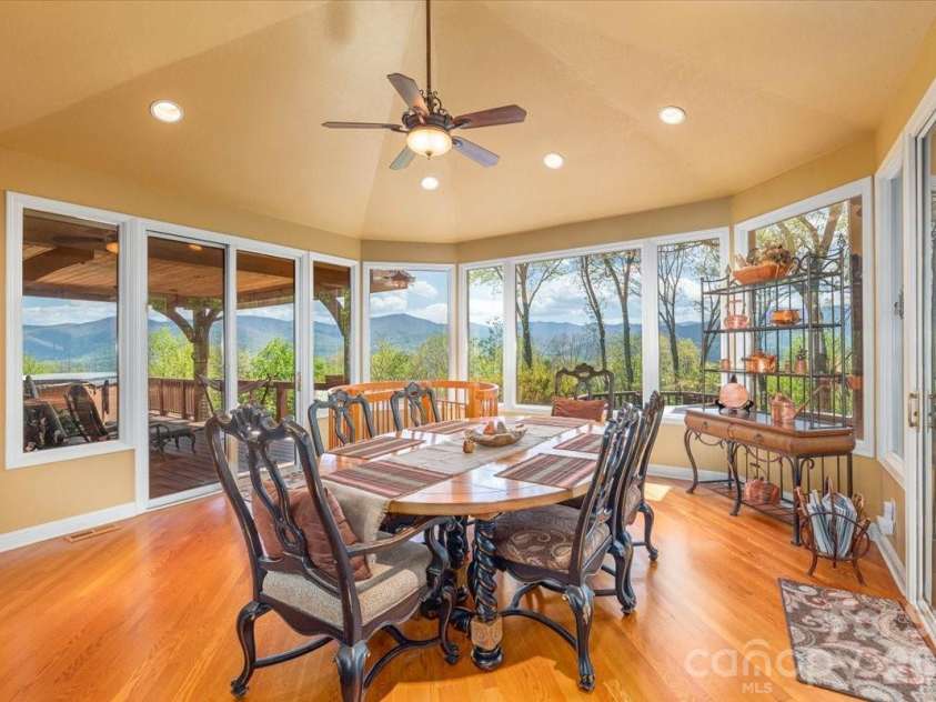 1108 Rocky Knob Road, Waynesville, NC 28786.  MLS# CAR4371644, YatesRealty ID 30890. Dining Area