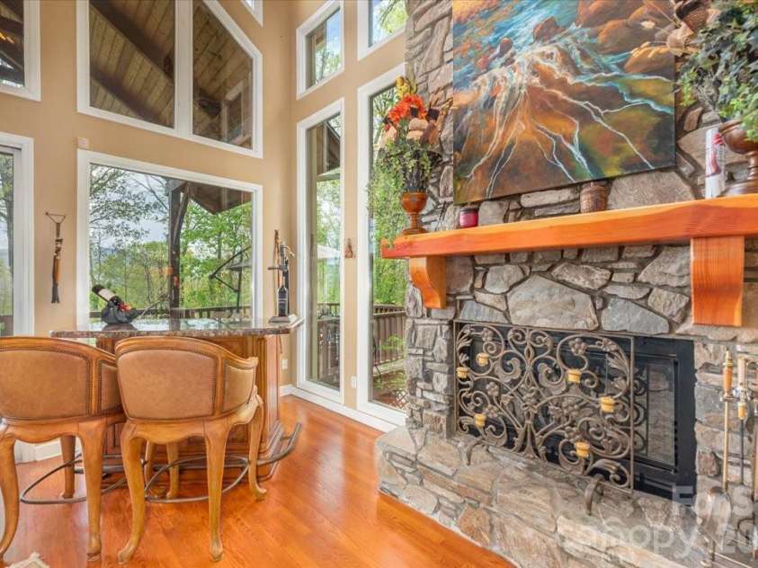 1108 Rocky Knob Road, Waynesville, NC 28786.  MLS# CAR4371644, YatesRealty ID 30890. Gorgeous stonework