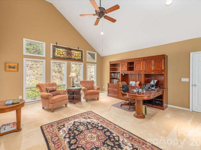 1108 Rocky Knob Road, Waynesville, NC 28786.  MLS# CAR4371644, YatesRealty ID 30890. Loft/Office with Built-ins