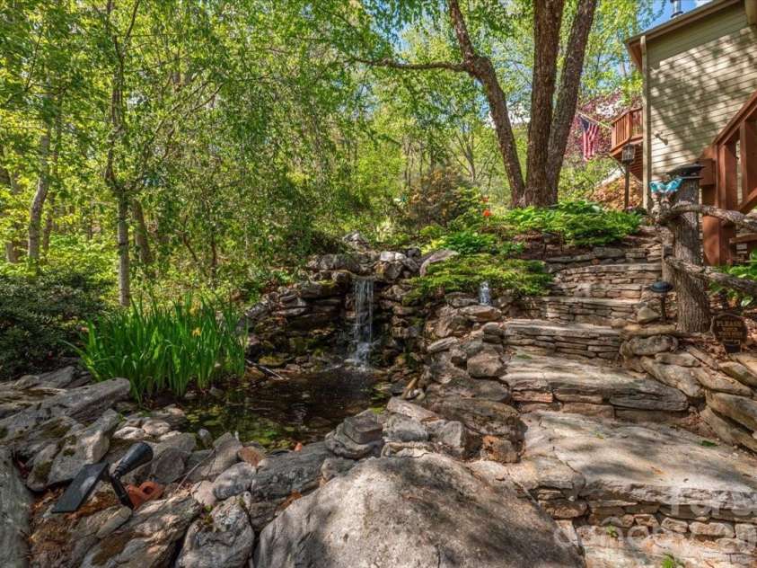 1108 Rocky Knob Road, Waynesville, NC 28786.  MLS# CAR4371644, YatesRealty ID 30890. Waterfall