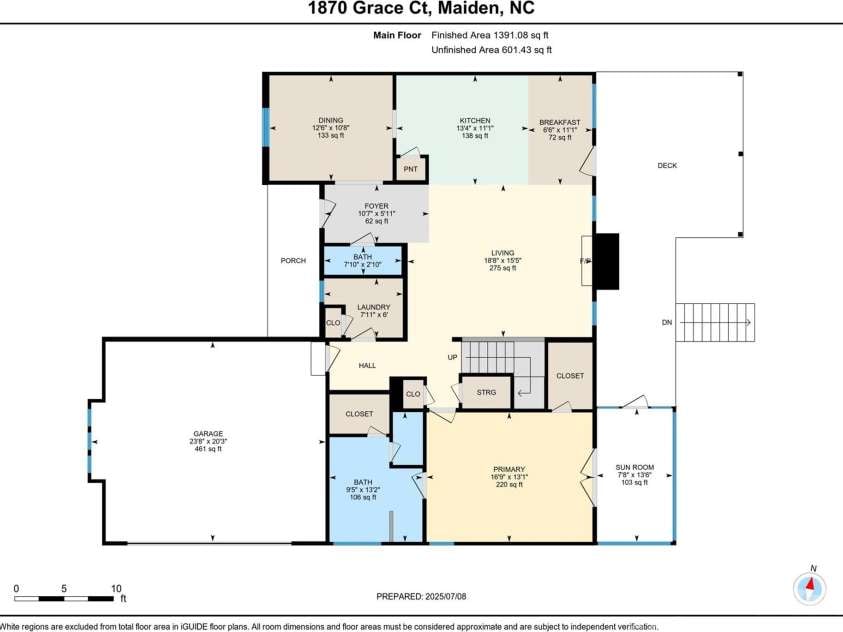 1870 Grace Court, Maiden, NC 28650.  MLS# CAR4285259, YatesRealty ID 30902. 