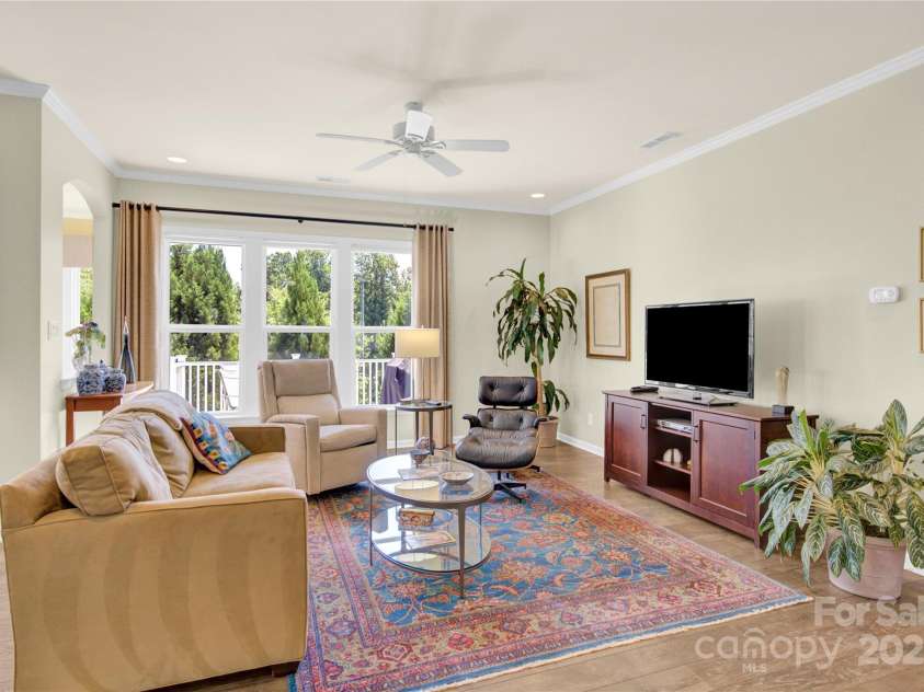7028 Kitty Hawk Lane, Fort Mill, SC 29707.  MLS# CAR4285011, YatesRealty ID 30903. Family Room overlooking the gorgeous lined view.