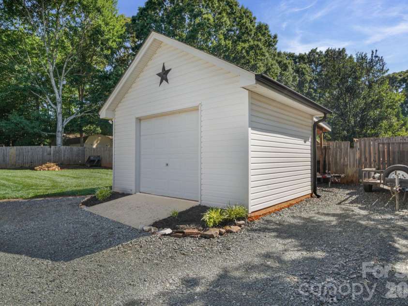 3804 Secrest Shortcut Road, Monroe, NC 28110.  MLS# CAR4390546, YatesRealty ID 30908. Detached Garage