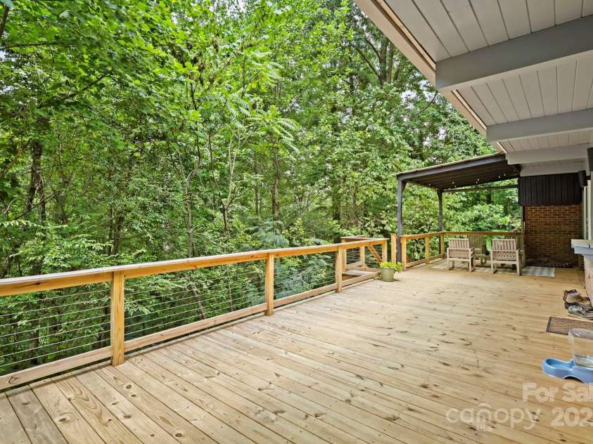 874 Cherokee Place, Lenoir, NC 28645.  MLS# CAR4288568, YatesRealty ID 30909. Expansive Deck Area