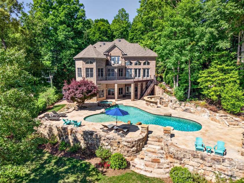 1440 Langdon Road, Sherrills Ford, NC 28673.  MLS# CAR4382448, YatesRealty ID 30910. Rear drone