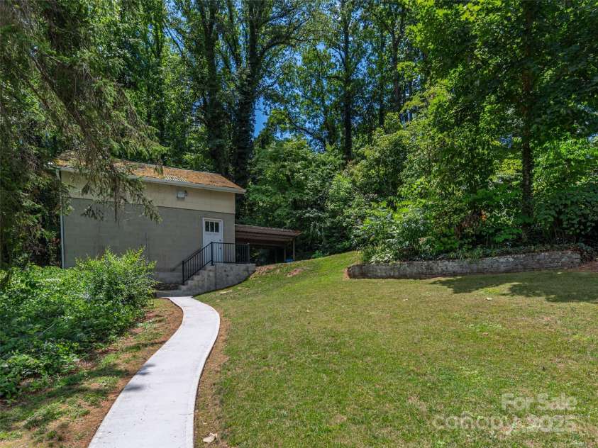 50 Skyland Terrace, Canton, NC 28716.  MLS# CAR4274461, YatesRealty ID 30918. New Sidewalk leads to detached garage