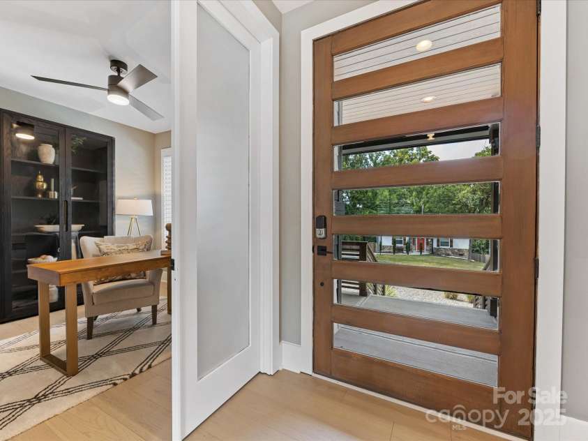 2208 Parson Street, Charlotte, NC 28205.  MLS# CAR4282025, YatesRealty ID 30926. Large Custom Front Door it is a BEAUTY!!