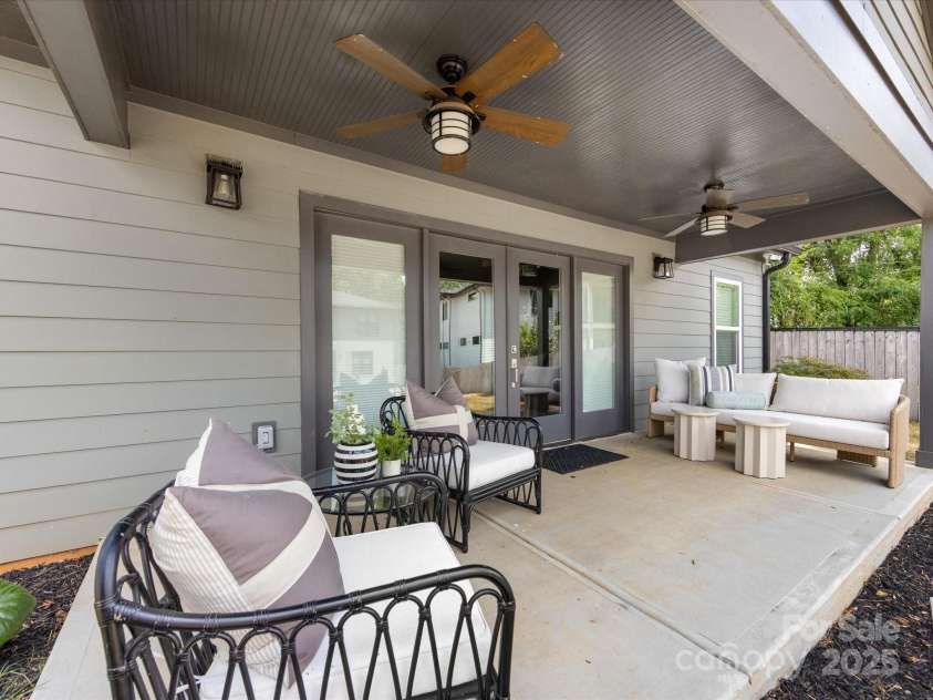 2208 Parson Street, Charlotte, NC 28205.  MLS# CAR4282025, YatesRealty ID 30926. Large porch on secondary home