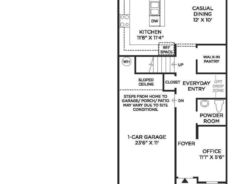 9312 Munsing Drive, Charlotte, NC 28269.  MLS# CAR4280519, YatesRealty ID 30934. Glenville First Floor layout