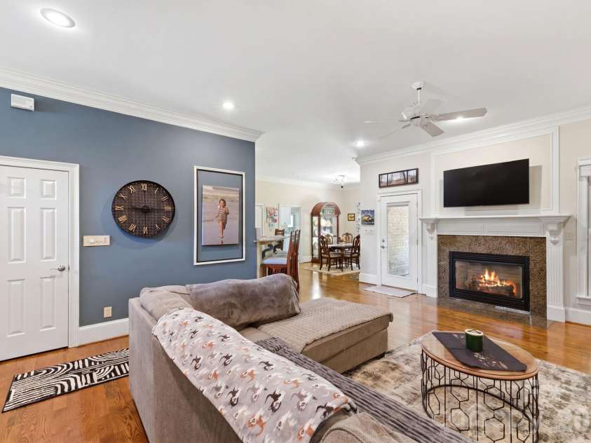 1705 29th Avenue Place, Hickory, NC 28601.  MLS# CAR4387555, YatesRealty ID 30935. Fireplace lit with computer image