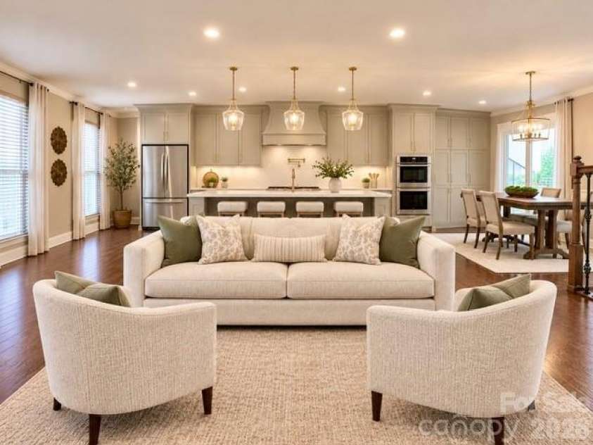 615 Kenway Loop, Mooresville, NC 28117.  MLS# CAR4390564, YatesRealty ID 30936. Proposed new floor plan for main area