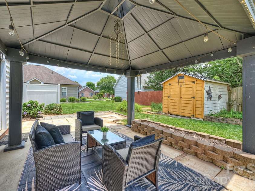 315 Wendover Drive, Locust, NC 28097.  MLS# CAR4391578, YatesRealty ID 30941. Gazebo