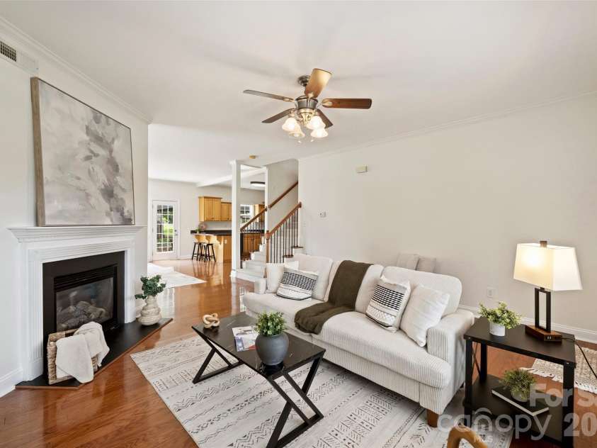 315 Wendover Drive, Locust, NC 28097.  MLS# CAR4391578, YatesRealty ID 30941. TV Nook behind the Fireplace