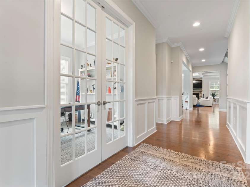 4008 Pinot Way, Fort Mill, SC 29707.  MLS# CAR4268803, YatesRealty ID 30944. Enter the home and notice the wide foyer, leading to a dedicated office space with French Doors.