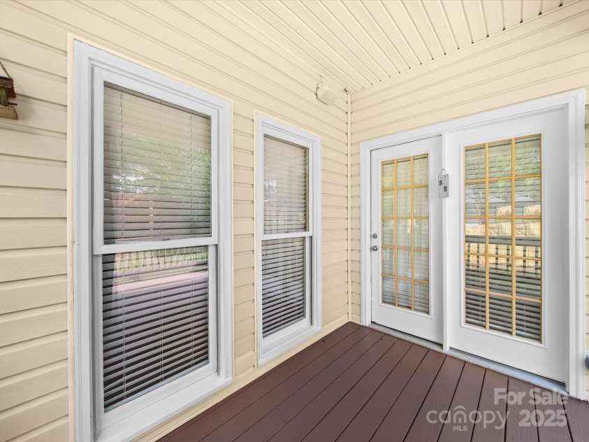 8103 Rachel Court, Waxhaw, NC 28173.  MLS# CAR4287181, YatesRealty ID 30951. Back Covered porch