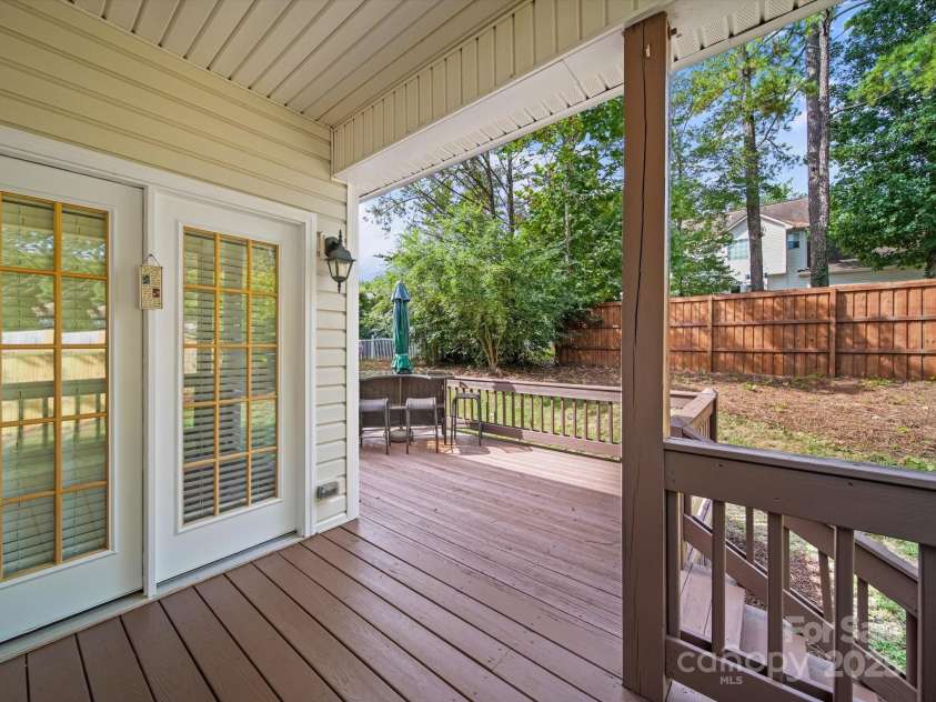 8103 Rachel Court, Waxhaw, NC 28173.  MLS# CAR4287181, YatesRealty ID 30951. Back Porch