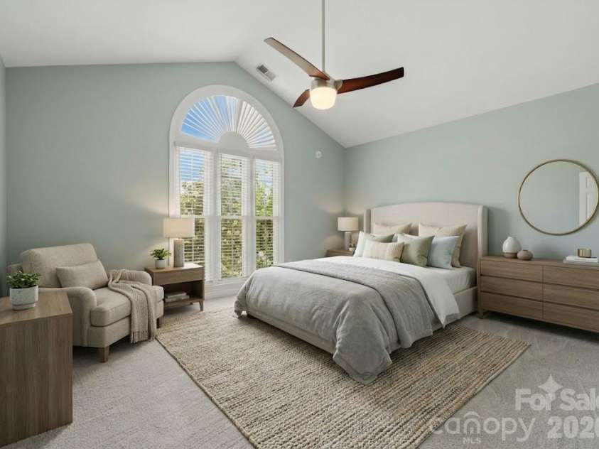 10314 Rougemont Lane, Charlotte, NC 28277.  MLS# CAR4375899, YatesRealty ID 30954. Virtually Staged Primary Bedroom