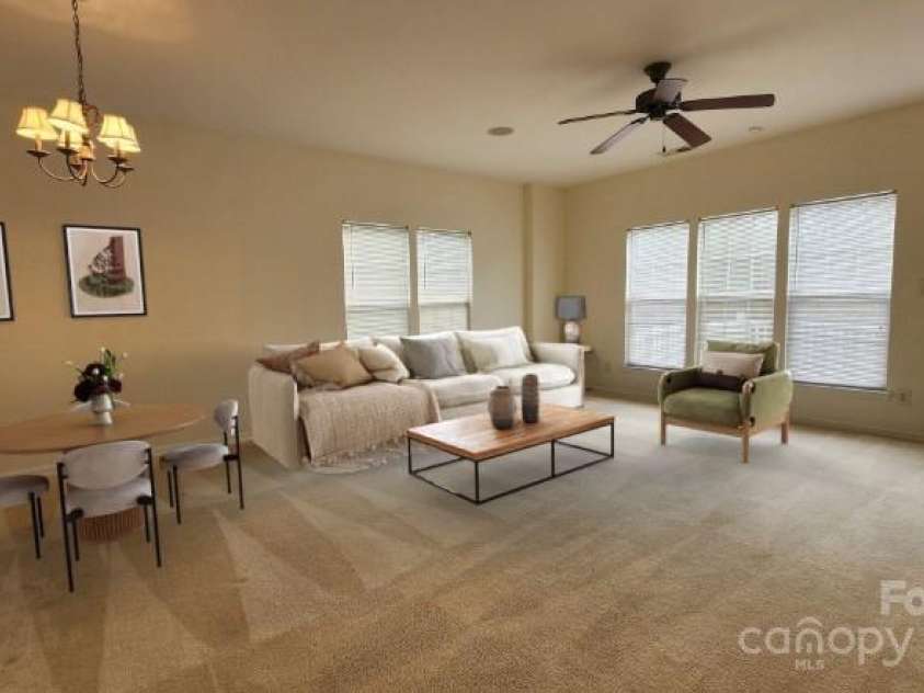 10205 Garrett Grigg Road, Charlotte, NC 28262.  MLS# CAR4277791, YatesRealty ID 30957. Living Room Virtually Staged