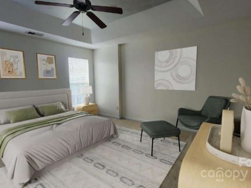 10205 Garrett Grigg Road, Charlotte, NC 28262.  MLS# CAR4277791, YatesRealty ID 30957. Primary Bedroom Virtually Staged