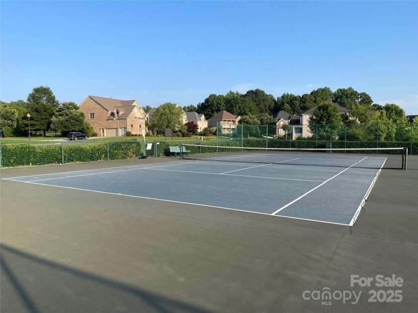 707 Five Leaf Lane, Waxhaw, NC 28173.  MLS# CAR4266012, YatesRealty ID 30963. Tennis Court