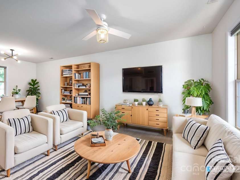 8 Ringed Teal Court, Arden, NC 28704.  MLS# CAR4289804, YatesRealty ID 30967. Virtually staged living room style 1