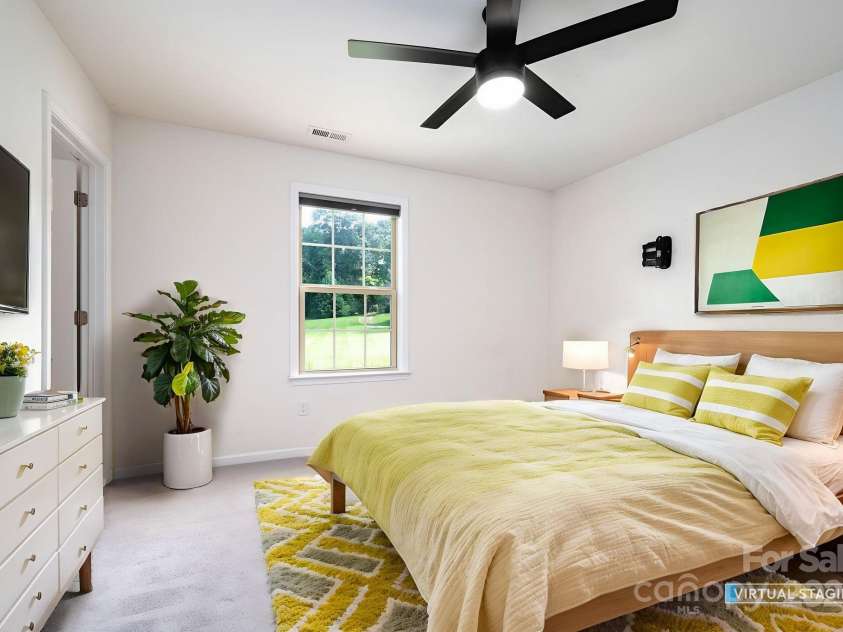 8 Ringed Teal Court, Arden, NC 28704.  MLS# CAR4289804, YatesRealty ID 30967. Virtually staged Primary suite layout 2 guest bedroom 1