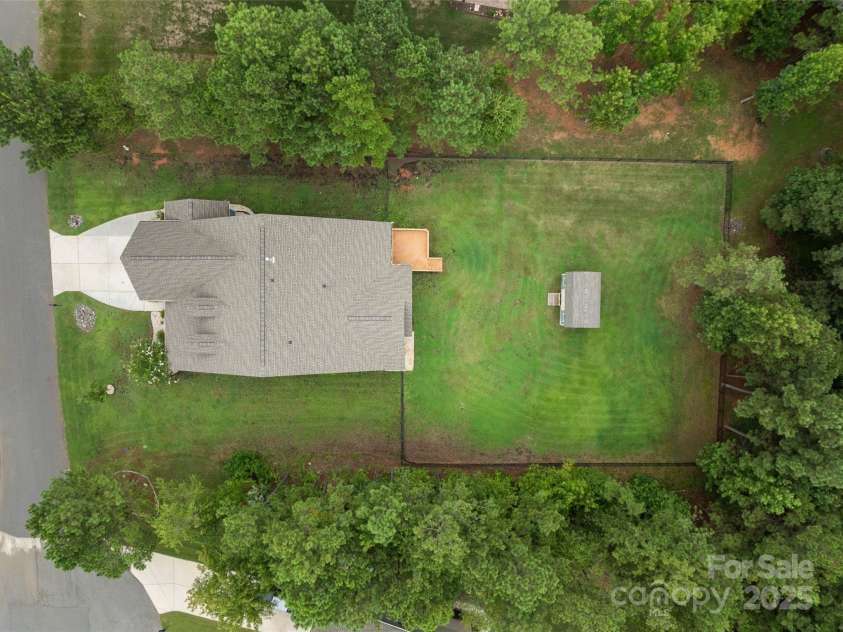 5299 Admirals Landing, Lancaster, SC 29720.  MLS# CAR4290028, YatesRealty ID 30974. Ariel View of large fenced lot