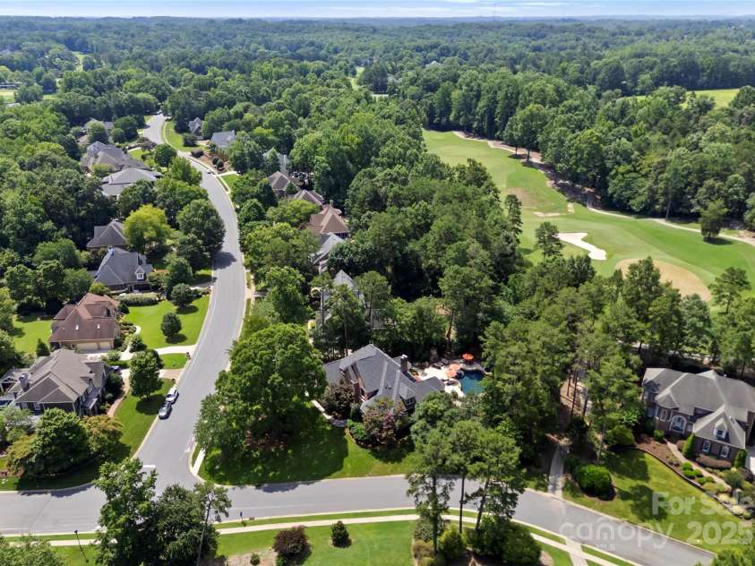 18600 River Falls Drive, Davidson, NC 28036.  MLS# CAR4231533, YatesRealty ID 30985. Golf course views around. Property backs up to the 3rd Hole and front and side looks onto the 4th Fairway.