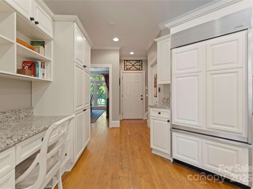 18600 River Falls Drive, Davidson, NC 28036.  MLS# CAR4231533, YatesRealty ID 30985. Paneled Sub Zero Refrigerator and Freezer Conveys.