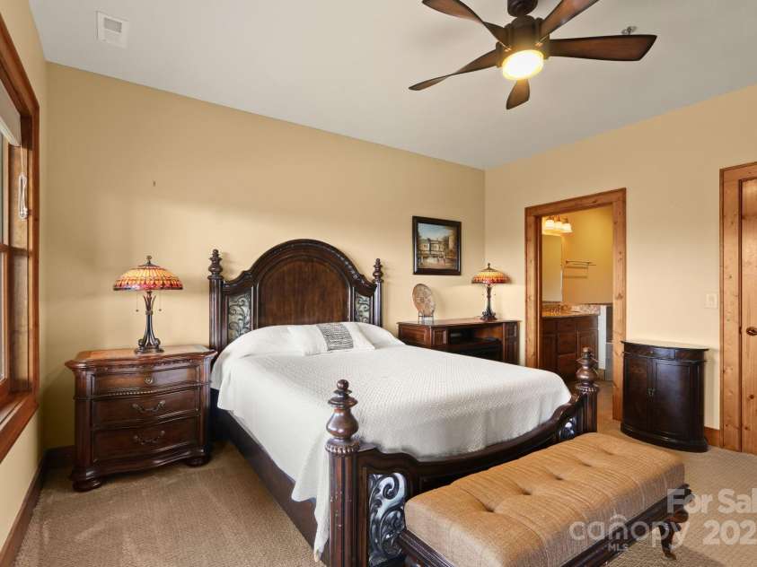 552 Penny Lane, Banner Elk, NC 28604.  MLS# CAR4290403, YatesRealty ID 30997. Master bedroom