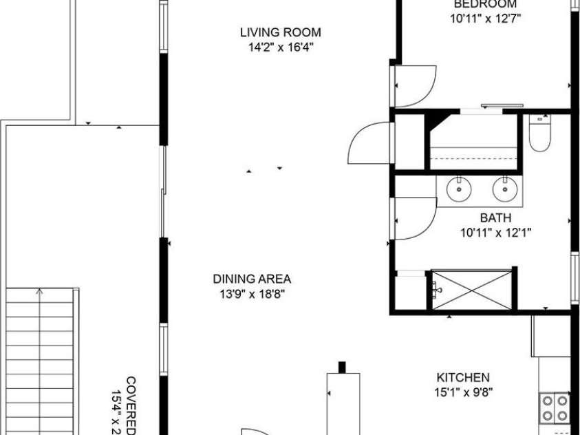 137 Red Maple Lane, Burnsville, NC 28714.  MLS# CAR4239902, YatesRealty ID 3100. Upper Floor Plan