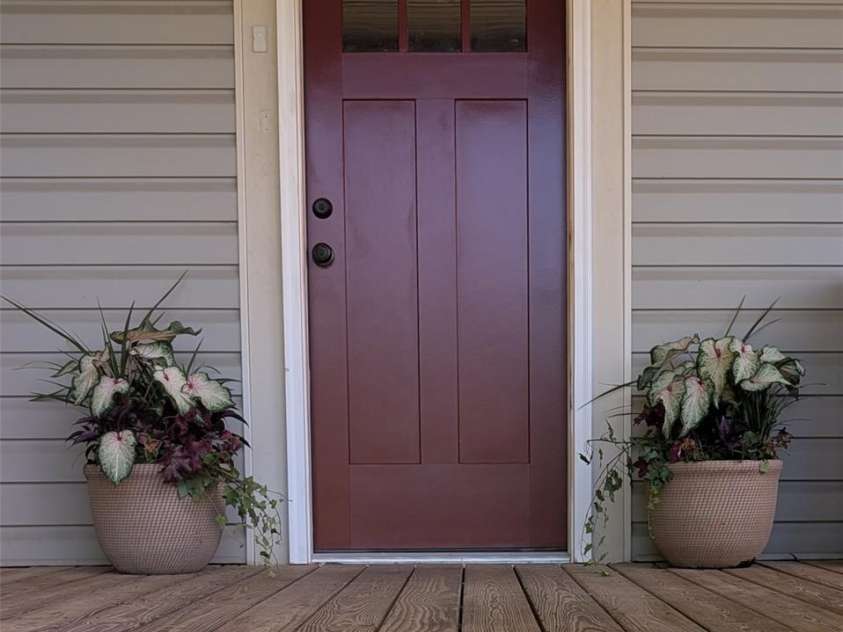 110 Chestnut Street, Morganton, NC 28655.  MLS# CAR4391943, YatesRealty ID 31003. New front door