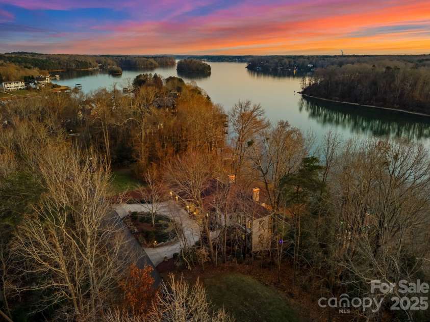 296 Windemere Isle Road, Statesville, NC 28677.  MLS# CAR4219833, YatesRealty ID 31003. Aerial shot at twilight