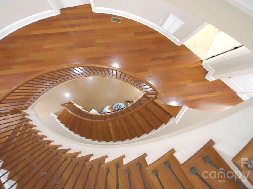 296 Windemere Isle Road, Statesville, NC 28677.  MLS# CAR4219833, YatesRealty ID 31003. Grand Brazilian Cherry Staircase