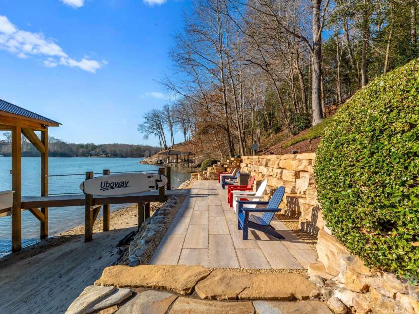 296 Windemere Isle Road, Statesville, NC 28677.  MLS# CAR4219833, YatesRealty ID 31003. Relax and enjoy the lake from the lake level patio