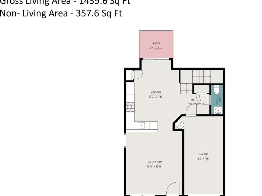 6010 Raisin Tree Lane, Charlotte, NC 28215.  MLS# CAR4394434, YatesRealty ID 31005. Floor Plan- First Floor