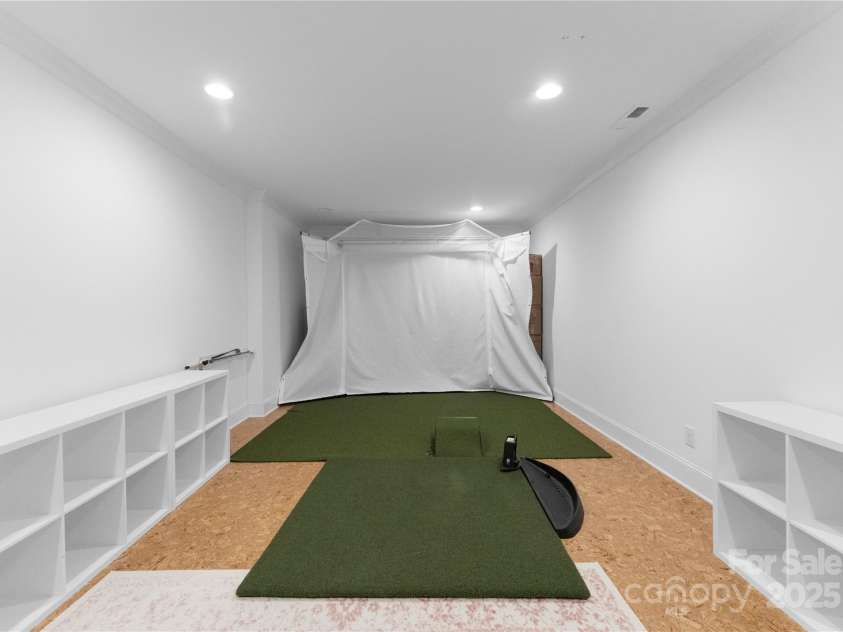 2941 Forest Park Drive, Charlotte, NC 28209.  MLS# CAR4265458, YatesRealty ID 31006. Flex space on lower level currently being used for golf simulator and office space