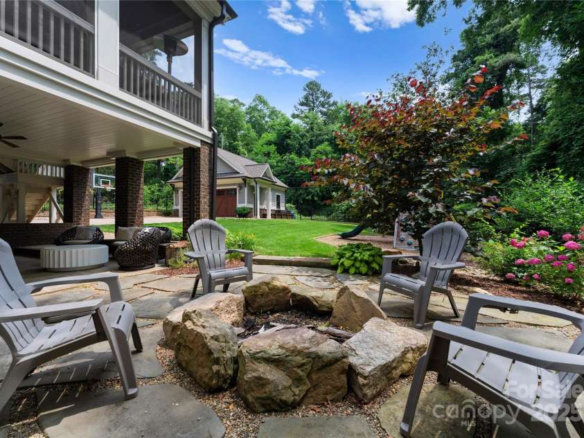 2941 Forest Park Drive, Charlotte, NC 28209.  MLS# CAR4265458, YatesRealty ID 31006. Outdoor Living extended with wood burning firepit