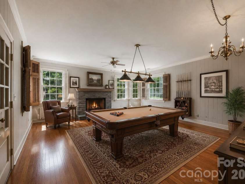 826 College Avenue, Newton, NC 28658.  MLS# CAR4394019, YatesRealty ID 31022. Virtually staged billiard room