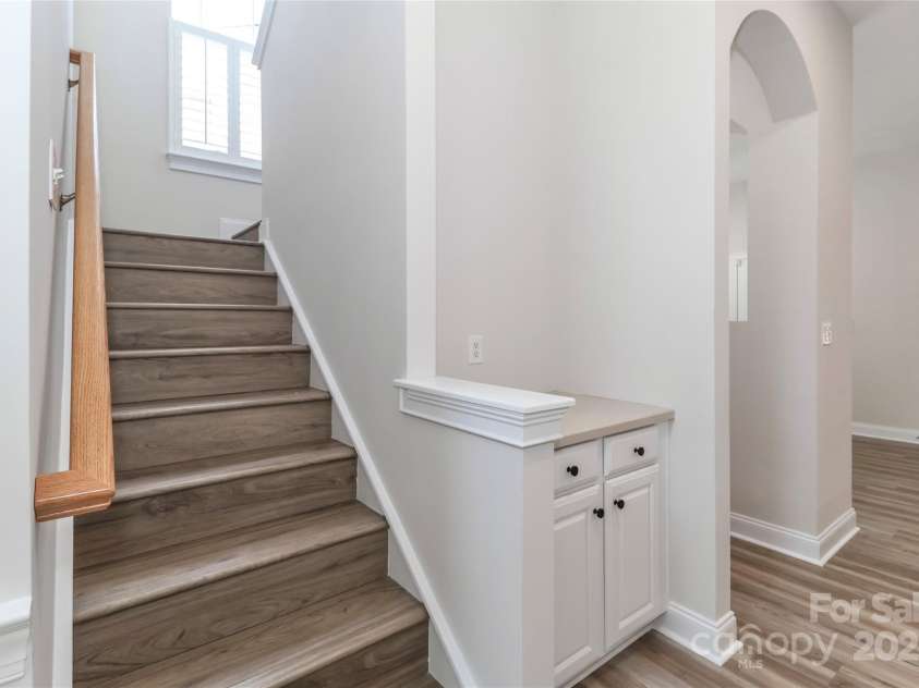 15630 Sagefield Drive, Huntersville, NC 28078.  MLS# CAR4279770, YatesRealty ID 31025. Bright stairway connects both levels with ease.