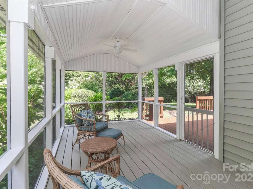 15630 Sagefield Drive, Huntersville, NC 28078.  MLS# CAR4279770, YatesRealty ID 31025. Relax and recharge in your screened in porch!