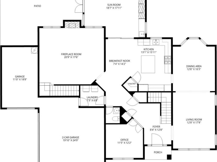2412 Hamlet Court, Matthews, NC 28105.  MLS# CAR4394300, YatesRealty ID 31028. Main/First Floor