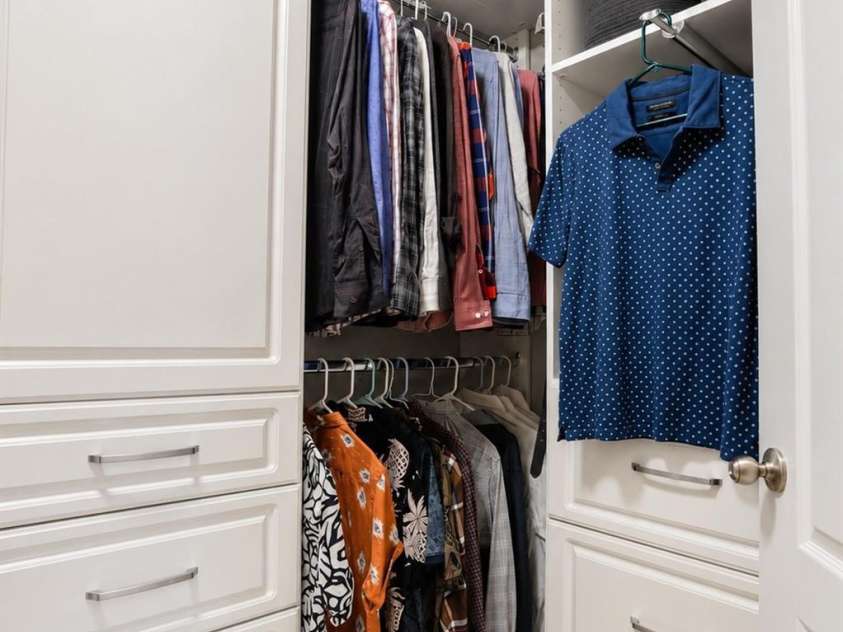 2412 Hamlet Court, Matthews, NC 28105.  MLS# CAR4394300, YatesRealty ID 31028. Primary closet