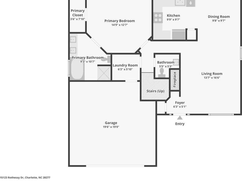 15123 Rothesay Drive, Charlotte, NC 28277.  MLS# CAR4287245, YatesRealty ID 31029. 