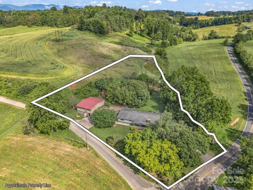 430 Mag Sluder Road, Alexander, NC 28701.  MLS# CAR4286393, YatesRealty ID 31033. Aerial