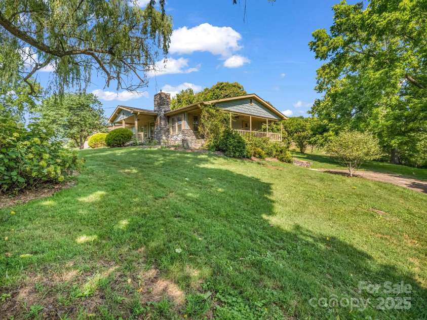 430 Mag Sluder Road, Alexander, NC 28701.  MLS# CAR4286393, YatesRealty ID 31033. Exterior Right/Front Side of Home