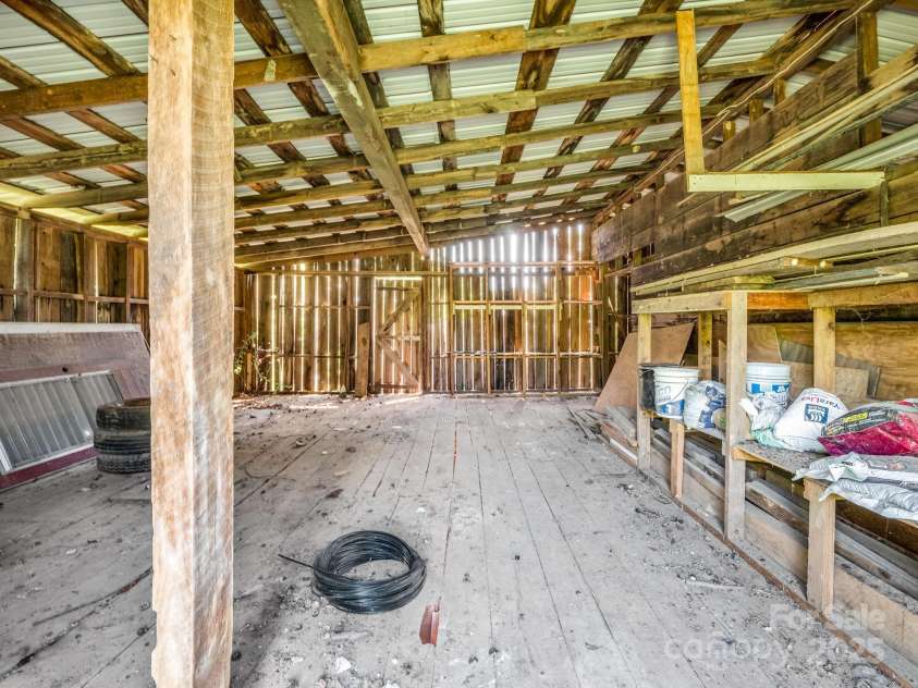 430 Mag Sluder Road, Alexander, NC 28701.  MLS# CAR4286393, YatesRealty ID 31033. Upper Barn Storage Area