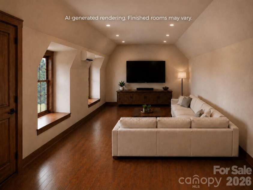 9208 Flying Eagle Lane, Charlotte, NC 28278.  MLS# CAR4397874, YatesRealty ID 31033. Bonus Room AI Render Potential